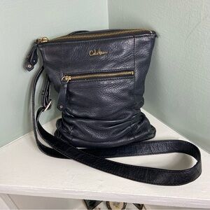 Cole Haan Black Leather Crossbody Bag Purse